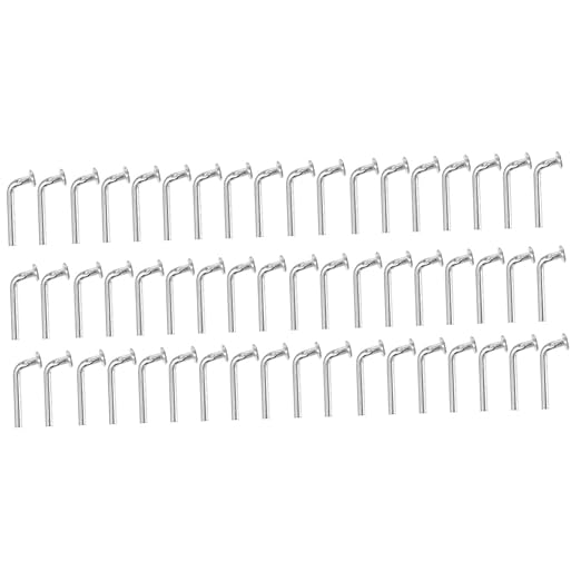 HEALLILY 200 Pcs Pallet Rack Drop Pin Safety Bolts for Warehouse Shelving Heavy Duty Iron Beam Locker Clips 1.65 X 0.66 X 0.86 Inches Silver