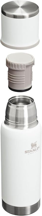 Stanley Adventure-To-Go Vacuum Bottle 17 oz | Wide Mouth with Leakproof Cup Lid | Keep Drinks Hot or Cold | Packable for Travel | Insulated Stainless Steel TherThermal Bottle os | BPA-Free | Frost
