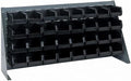 Quantum Storage Systems QBR-3619-230-18BK Ultra Bin Complete Bench Rack Package with 18 Ultra Bins, 36" x 8" x 19" , Black