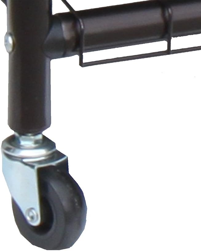 Oceanstar TLS1385 3-Bag Rolling Adjustable Hanging Bar Laundry Sorter, Bronze