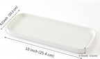 CosyCorner Ceramic Bathroom Tray, White, 9.8in x 3.9in x 0.7in
