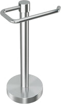 YUMORE Hand Towel Holder Stand Countertop Towel Rack Free Standing Towel Bar Hanger for Bathroom Kitchen (Brushed Nickel)