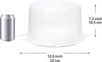 Youngever Plastic Cake Carrier, Clear Cake Container, 12 Inch Cake Carrier with Lid, Cake Storage, Cake Keeper