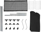 vidaXL Laundry Sorter with 4 Bags Black Gray Cart Organizer Clothes Basket