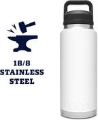 YETI Rambler 36 oz Bottle, Vacuum Insulated, Leakproof, Stainless Steel with Chug Cap | Vacuum Insulated, Leakproof, with Chug Cap