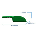 Vikan Remco 63002 Color-Coded Plastic Hand Scoop - BPA-Free Food-Safe Kitchen Utensils, Restaurant and Food Service Supplies, 16 oz, Green