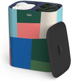 Joseph Joseph Tota 90 liter/23.8 gallon Laundry Hamper Separation Basket with lid, 2 Removable Washing Bags with Handles - Multicolor