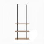 Ceiling Shelf, Ceiling Mount Storage Rack with Wooden Boards Hanging Storage Rack for Display Plants,Wine,Books, Quick Installation (Color : B, Size : 3 Layer)