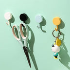 5Pcs Colorful Self Adhesive Hook, Cute Wall Hooks, Towel Hooks, Home Storage, Stick On Plastic, Decorative Wall, Key Holder for Kitchen Bathroom Office Closet Self Adhesive Hook, Utensil Hooks