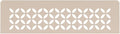 Schluter Rectangular Shelf for Prefabricated Kerdi Board SN/-SNLT Niches - 4mm Thick, Floral Design, Aluminum Material, Cream Finish - SNS1D5TSC