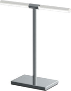 Gatco 1344C, Modern Rectangle Base Freestanding Countertop Towel Holder, Chrome/Acrylic / 10.50" W x 11.13" H T-Shape Style Countertop Hand Towel Holder for Bathroom, Kitchen Towel Rack