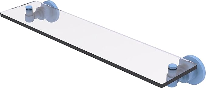 Allied Brass Washington Square Collection Glass Vanity Shelf with Beveled Edges