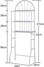 Over The Toilet Storage, 3-Tier Bathroom Organizer Over Toilet Rack, Bathroom Space Saver Shelving Furniture Behind Toilet Storage