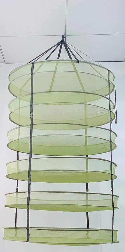 HORTIPOTS Herb Drying Rack 3 ft Hanging Dry Net 36 Inch for Curing Hydroponic Herb Vegetable Fruit Flower