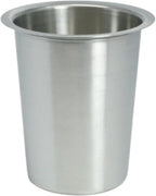 Stainless Steel Solid Flatware Utensils Holder, Caddy, Crock, Cylinder Cutlery Organizer for Kitchen Countertop (Stainless Steel)