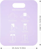 2pcs Shirt Folding Board Clothes Folder Pp Laundry Folding Tool for Home Use Purple