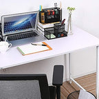 Corner Cabin Mesh Desk Office Organizer for Paper Clip, Mesh Desk Organizer, 3 in 1 Metal Pen Holder Office Supplies Caddy for Paper Clip, Sticky Note, Pen(3 Compartments, Black)