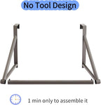 Over The Door Clothes Hanger,Metal Over Door Clothes Drying Rack with 6 Hooks,Laundry Drying Rack Rod for Laundry, Bedroom, Washroom, Closet,Fits Door Up to 1.97", (Dark Gray)