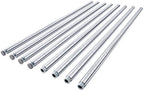 82" Long Wire Shelving Pole, 1" Pole Diameter 1.2 mm Pole Thickness, Chrome, 4-Pack