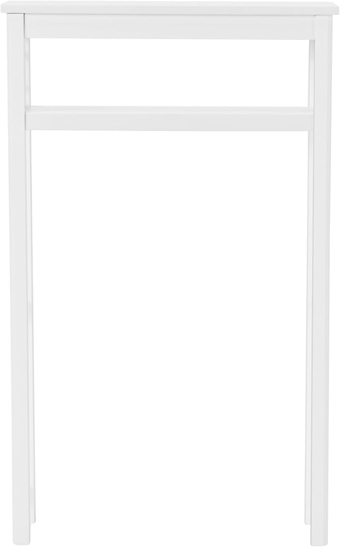Derby Over-The-Toilet Storage Shelf – 44" Tall Modern Bathroom Space Saver with Open Shelves – Freestanding Organizer Rack for Toiletries & Towels by Alaterre Furniture (White)