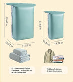 Vacuum Storage Bags for Clothing - NeatNest Mixed Set, Includes Roll-Up, Flat, Cube Bags in Multiple Sizes for Travel and Home, Vacuum or Hand Press, All-in-One Space Saver Kit for Clothes and Bedding