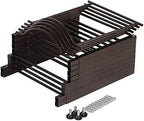 SEHERTIWY 5 Gallon Water Jug Holder Water Bottle Storage Rack, 5 tier water cooler jug rack, 5 gallon water jug stand, 5 Gallon Water Bottle Holder(5 Tier, Dark Brown)