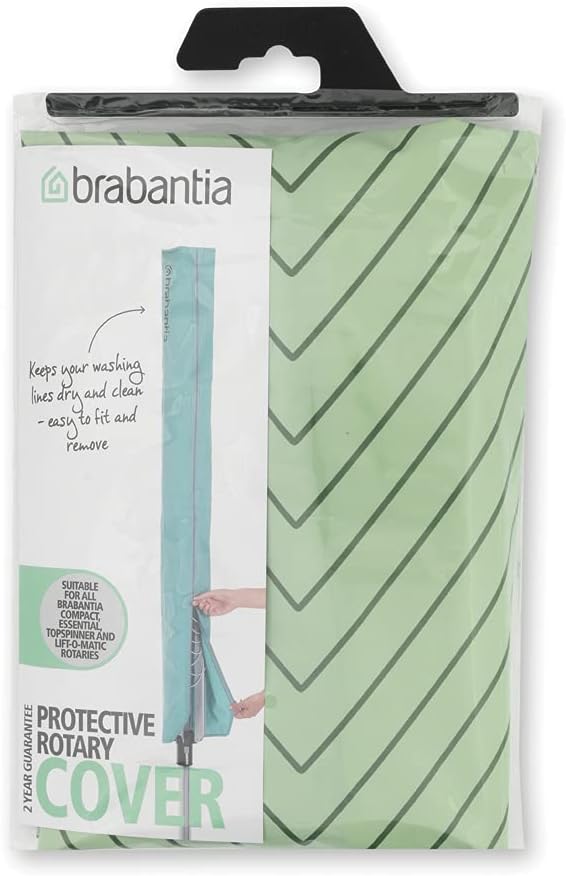 Brabantia - Clothes Drying Rack Cover - Weather Resistant Material - Zip Closure - Outdoor - Drying Rack Protection - Leaf - for Essential, Topspinner and Lift-O-Matic