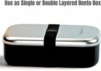 Leak Proof Stainless Steel Bento Box, Stainless Steel Lunch Box For Adults, Metal Bento Box, Japanese Lunch Container, Large With Compartment, Korean Bentobox, Non Toxic, Microwave Safe