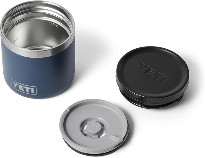 YETI Rambler 8 oz Food Jar, Vacuum Insulated, Stainless Steel, With Airtight Lid, Navy