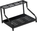 pistro Freestanding Ski Storage Rack for Garage, Heavy Duty Carbon Steel Floor Stand Holds 4 Pairs of Skis, Poles, Boots & Helmets