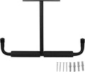 Heavy Duty T-shaped Ceiling Mounted Storage Rack Bike and Fishing Rod Holder Metal Garage Organizer for Overhead Utility and Garage Storage