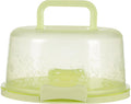 Cake Carrier/Storage Container With Server Clear Dome Cake Transport Container 26x22x12.5cm, Airtight Reusable Cakes Carrier With Handle For Party Travel, Spill-Proof Dustproof Food Storage Box