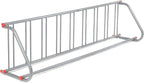 Global Industrial 111" L Single-Sided Grid Bike Rack, 9-Bike Capacity, Powder Coated Steel, Gray, Commercial Bike Rack for Stores, Parks, Schools and More