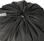 Laundry Bag Backpack, 27” x 34”Sturdy Laundry Bag with Shoulder Straps Drawstring Closure Heavy Duty Foldable Laundry Backpack for College, Travel, Laundromat, Apartment (black)