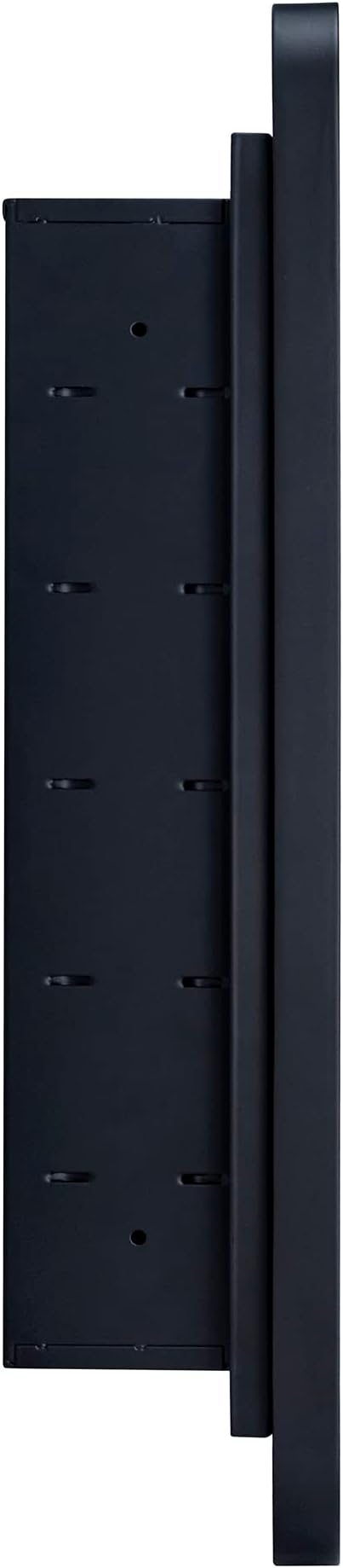 Matt Black Rectangle Recessed Bathroom Medicine Cabinet with Mirror Stainless Steel Metal Framed Rounded Rectangular Bathroom Cabinet with Mirror 16x24''
