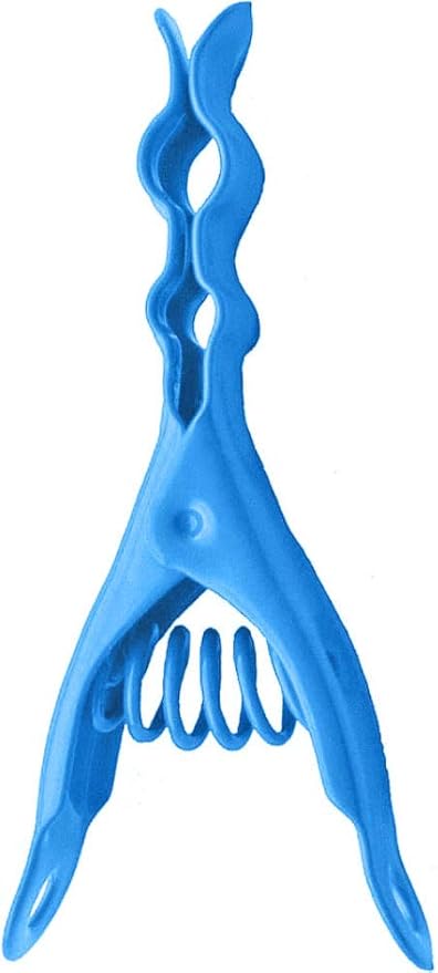 Extreme Clothespins | Pacific Blue | Solid 304 Stainless Steel | 20 Pack | Heavy Duty | Anti-Rust | Bright Color | Clothes Pins | Chip Clips | Lifetime Product | No Plastic Parts | Made in Italy