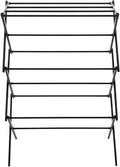 Hobby Lobby Foldable Laundry Drying Rack, 20 Feet Drying Space, Black Steel, 41.25x28.75x14.5 inches