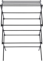 Hobby Lobby Foldable Laundry Drying Rack, 20 Feet Drying Space, Black Steel, 41.25x28.75x14.5 inches