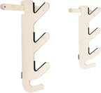 Grassracks Birch Wood Ski Rack - The Hallsteiner Series Horizontal Ski Wall Mount (2 or 3 Pairs of Skis, Birch)