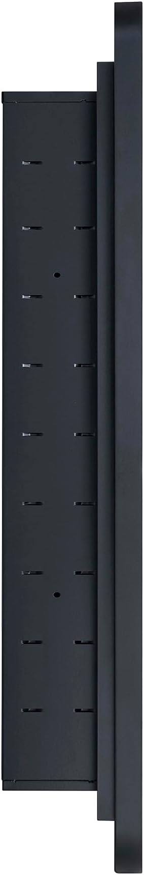 Matt Black Rectangle Recessed Bathroom Medicine Cabinet with Mirror Stainless Steel Metal Framed Rounded Rectangular Bathroom Cabinet with Mirror 24x36''