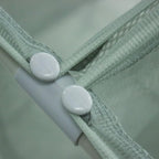 3 Bag Mesh Rolling Laundry Sorter Cart, Soft Silver –Detachable Net Bag, Tool-free Assembly