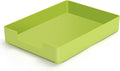 Letter-Size Tray Desk Letter Tray Paper Tray, Sturdy Heavy-Duty Plastic Printer Paper Tray, Single-Tier Stackable File Storage Organizer for Office Home (Green)