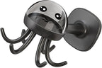 PRETYZOOM Rotating 6-Claw Kitchen Utensil Hook Rack Wall-Mounted Holder Organizer, Space-Saving Hanging Storage for Cooking Spoons, Spatulas, Black