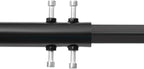Ceiling Garage Storage Rack 250lbs Capacity | Carbon Steel Overhead Organizer | 48x48in Adjustable Height (48-96in) | Heavy-Duty Tool Rack with Double Rope Safety & Matte Black Finish