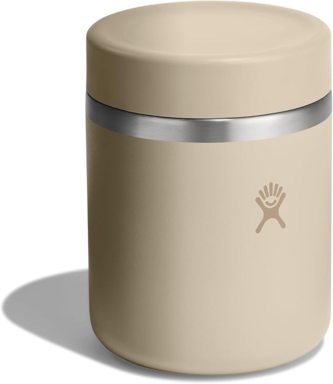 Hydro Flask Food Jar – Insulated Stainless Steel, Snack Travel Container for Hot Food & Soup 28 Oz Oat Tan
