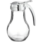 OCS Parts Syrup Dispenser with Lid and Dispensing Thumb Lever | Commercial Grade Liquid Dispensers for Home and Commercial Kitchens (12, 14 OZ)