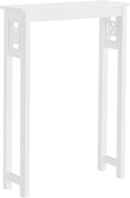 Derby Over-the-Toilet Storage Shelf – 37" Tall Bathroom Space Saver with Fixed Shelf & Open Gridwork Design – Modern Freestanding Organizer for Toiletries & Towels by Alaterre Furniture (White)