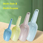 Set of 4 Plastic Ice Scoops, Kitchen Multipurpose Food Scoops for Canisters, Freezer, Flour, Dry Foods, Coffee Beans, Pop Corn, Pet Food (Mix 4 (Set of 4), 150ml, BPA-Free, Dishwasher Safe)