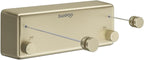 Danpro Retractable Clothesline, 2x13.8ft Designer Drying Line for Luxury Bedroom/Closet, Seamless Blending with Modern Interiors(Gold)