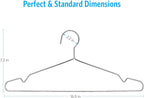 Fayleeko Stainless Steel Wire Hangers - 50 Pack Heavy Duty, Space Saving 16.5 inch Ultra Thin Coat Hangers